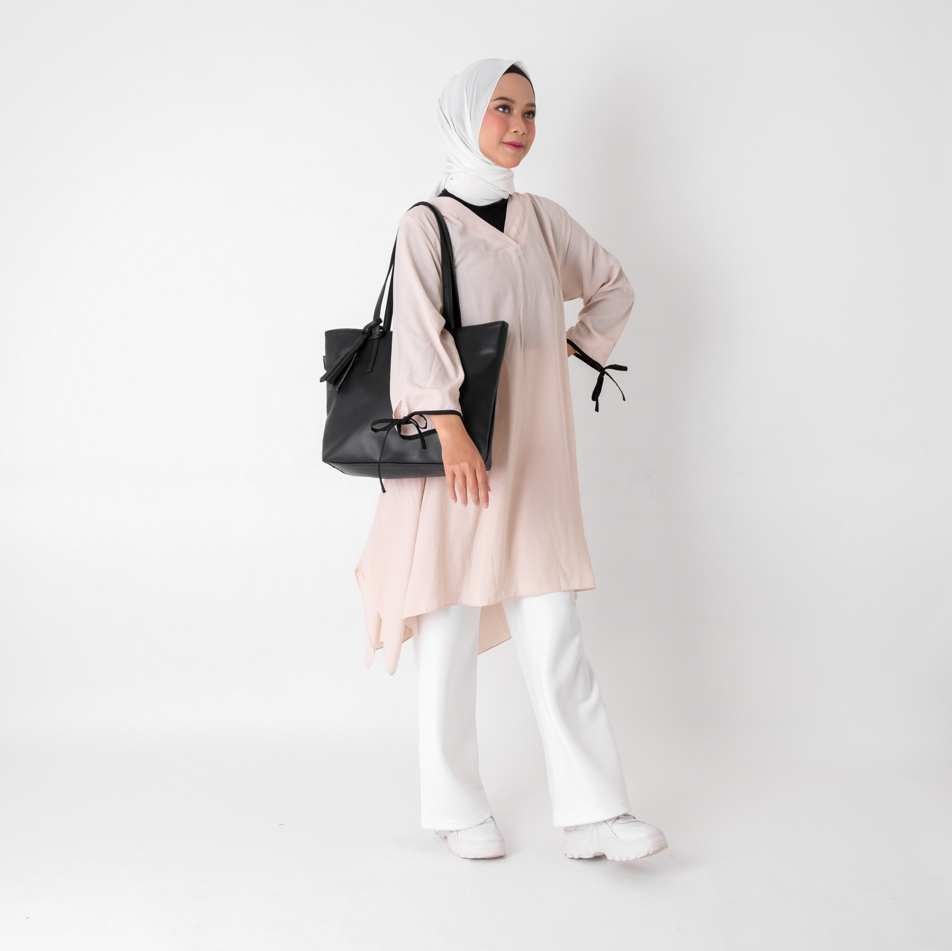 Pamole - Tas Tote Bag Wanita Bahan Kulit Sintetis Totebag Kerja Totebag Kuliah - Volen Series