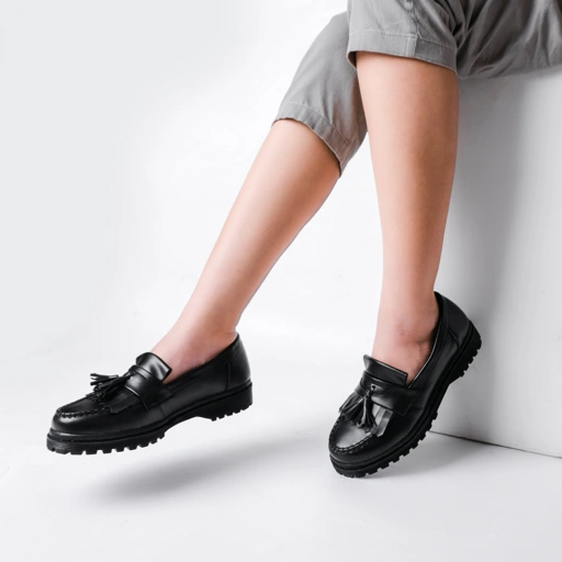Image of Pamole - Sepatu Loafer Wanita Bahan Kulit Sintetis - Avara Series