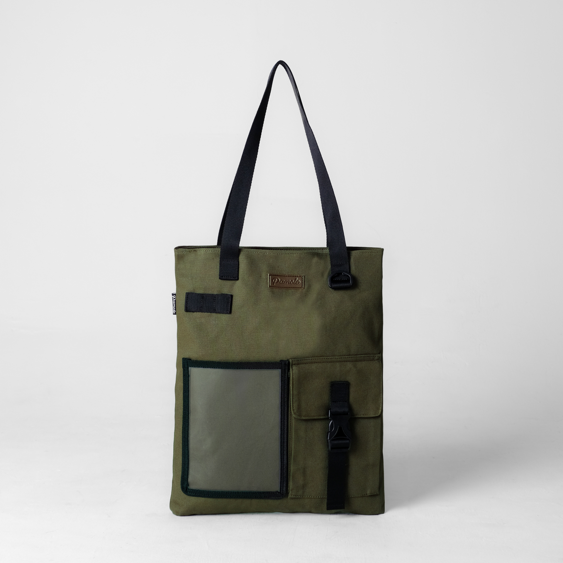 Pamole - Tote Bag Kanvas Penutup Resleting Totebag Kuliah Totebag Kerja - Unisex - Arel Series