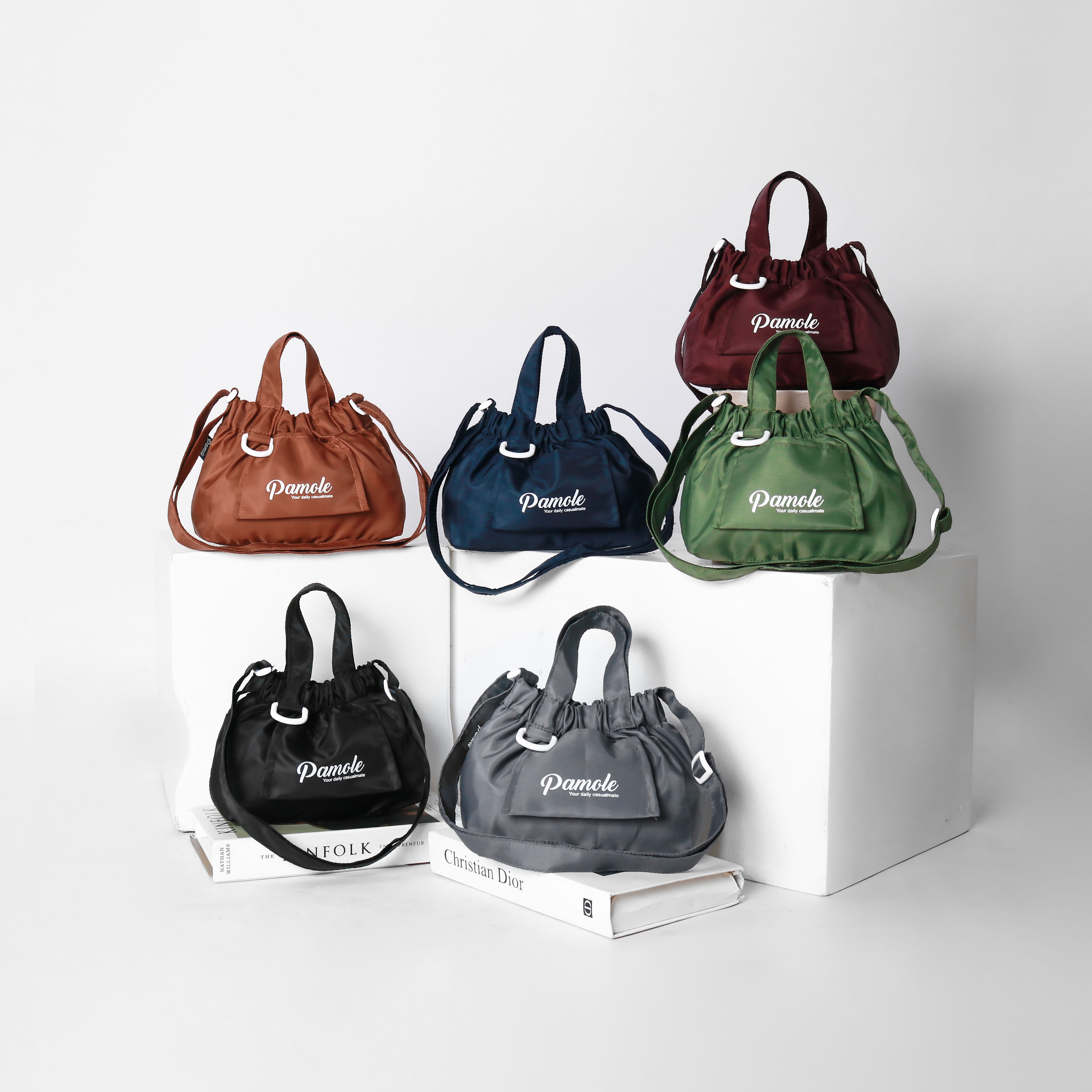 Pamole - Dumpling Bag Tas Tangan Pakai Tali Panjang - Hana Series