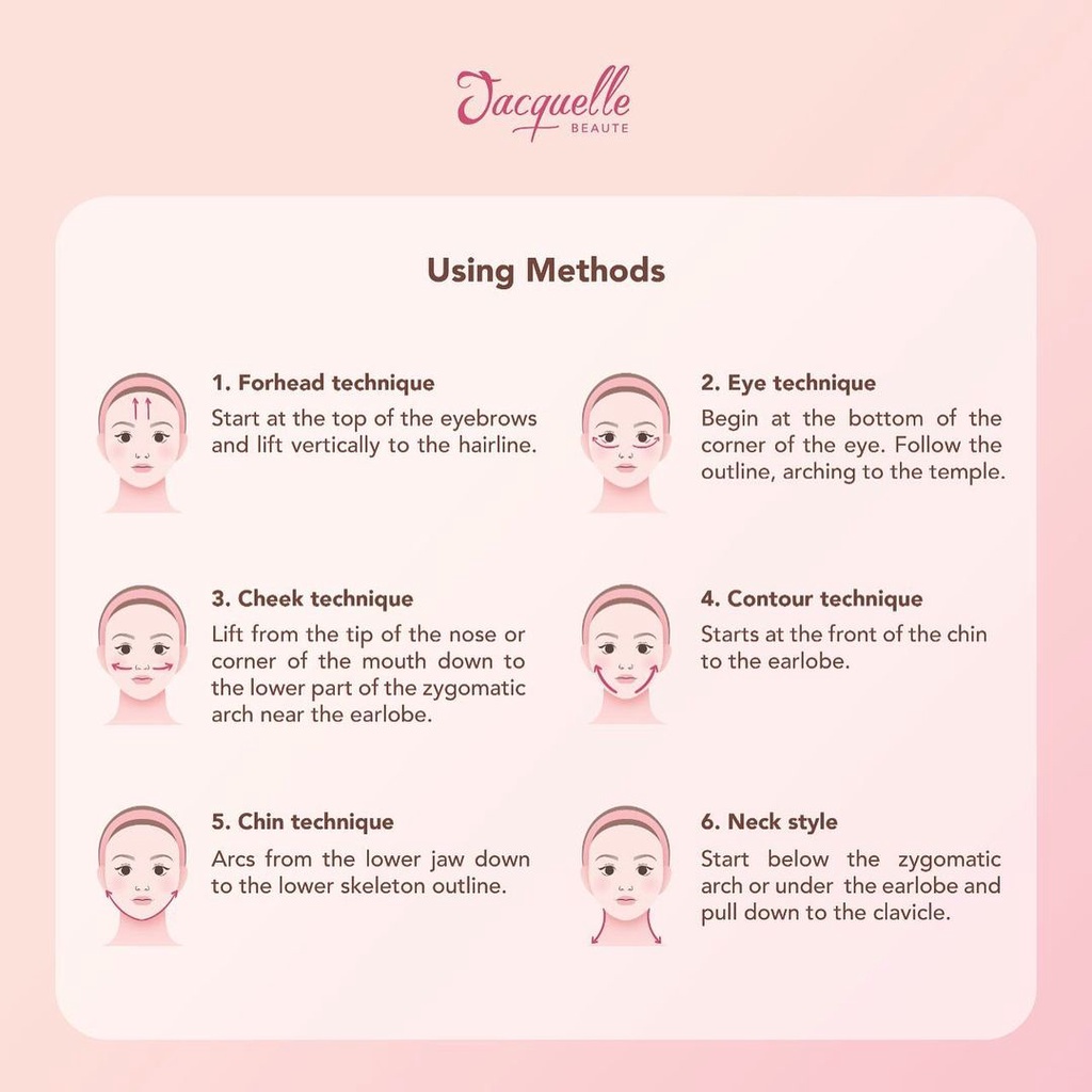 Jacquelle Double Rose Quartz Face Roller Massager