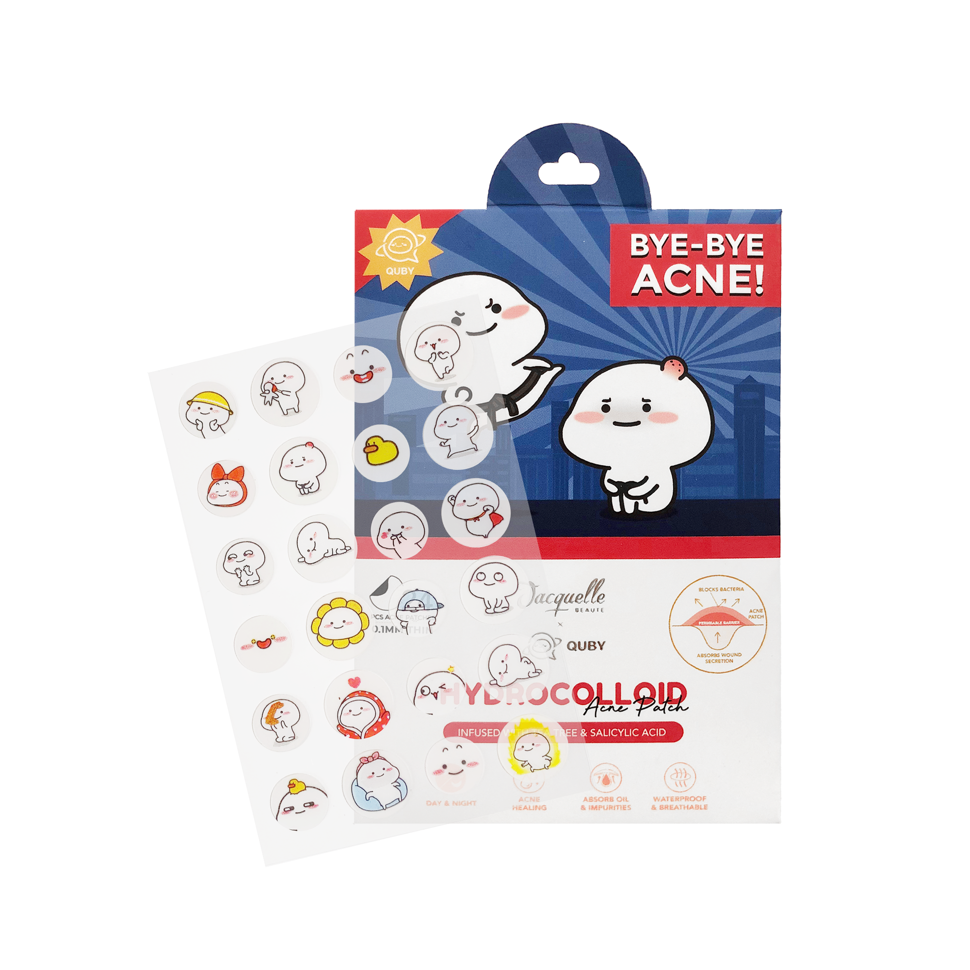 Jacquelle Hydrocolloid Acne Patch - Quby Edition