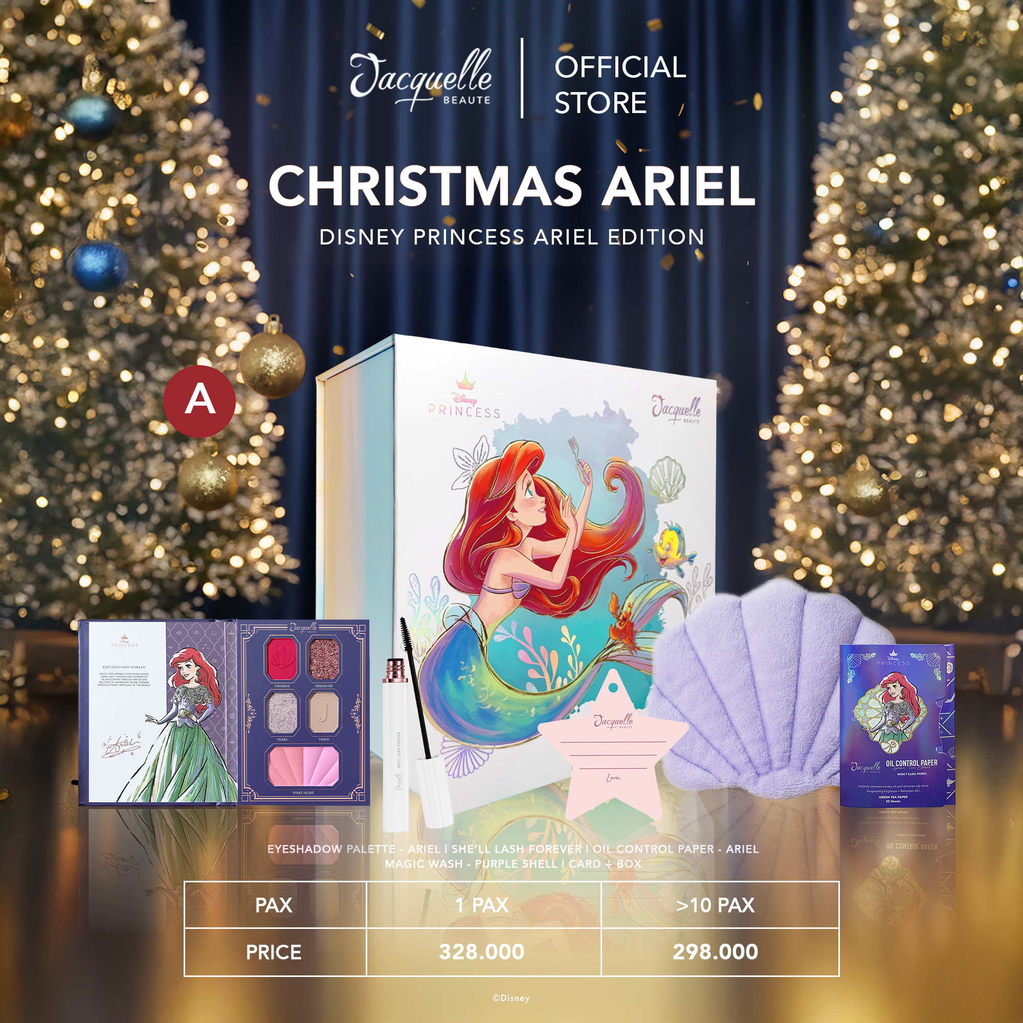 Jacquelle Magical Holiday Box - Dreamy Holiday with Disney Princess Ariel Edition