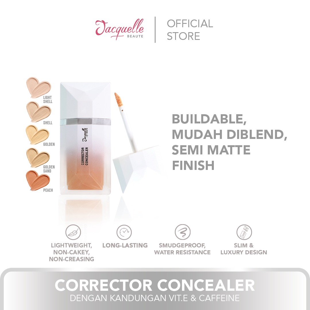 Jacquelle Corrector Concealer - Semi Matte Finish Liquid Concealer 