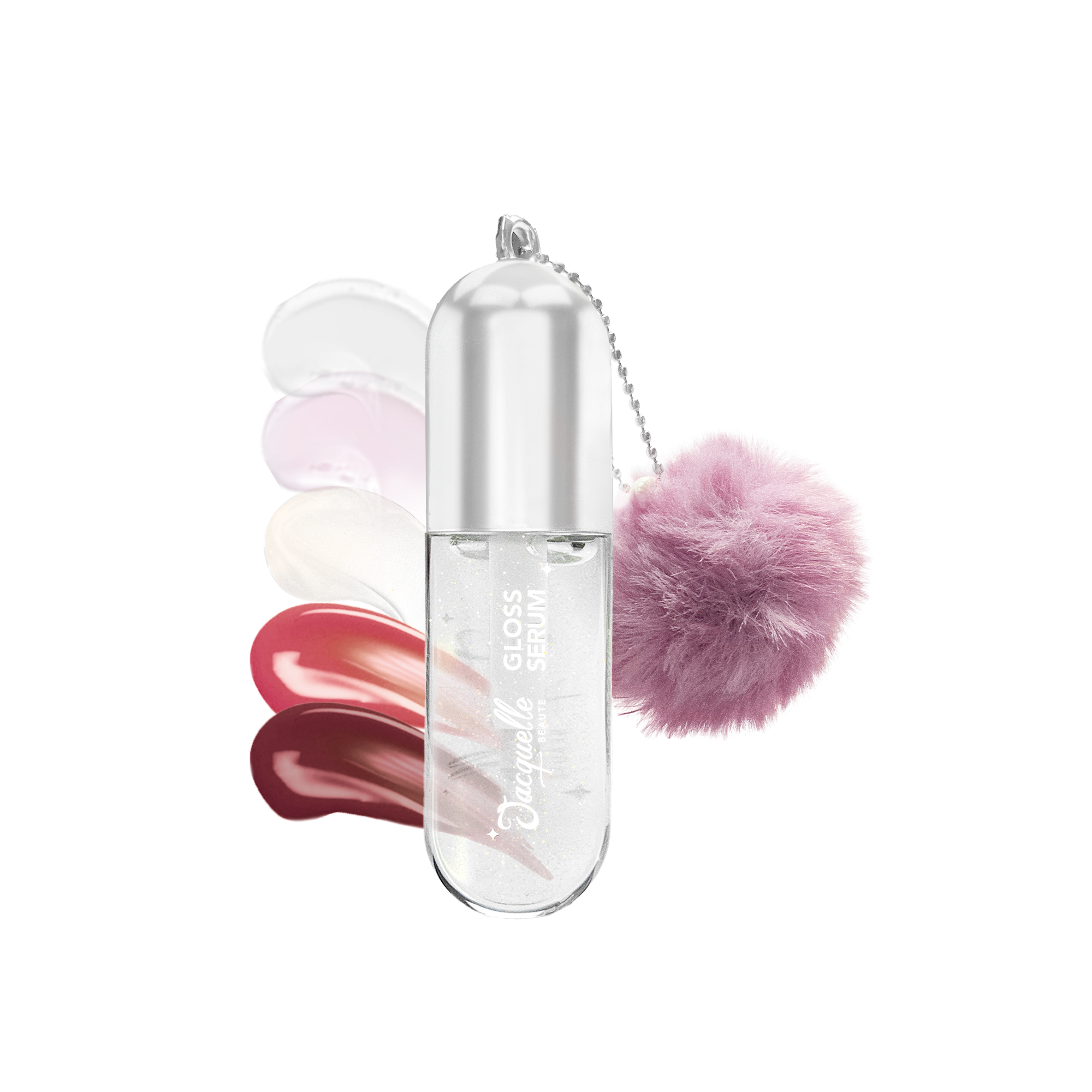 Jacquelle Lip Gloss Series : Magic Gloss Serum - Clear Gloss Serum - Tinted Gloss Serum - Glitter Gloss Serum