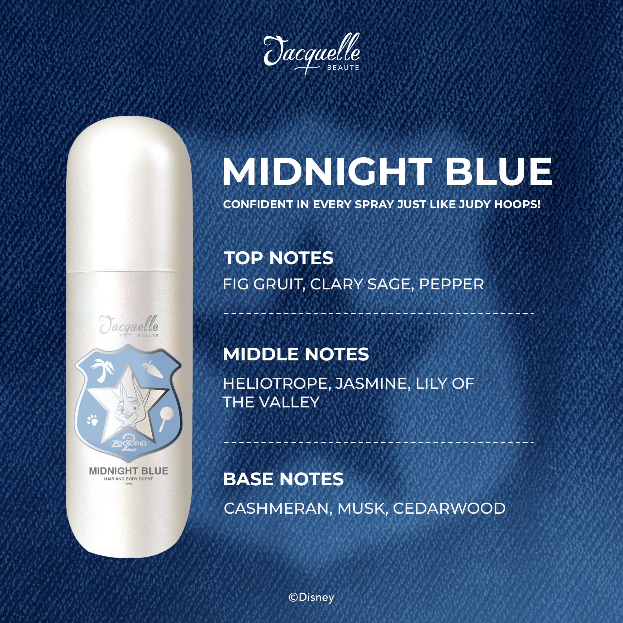 Jacquelle Hair and Body Scent - Zootopia Edition Parfum