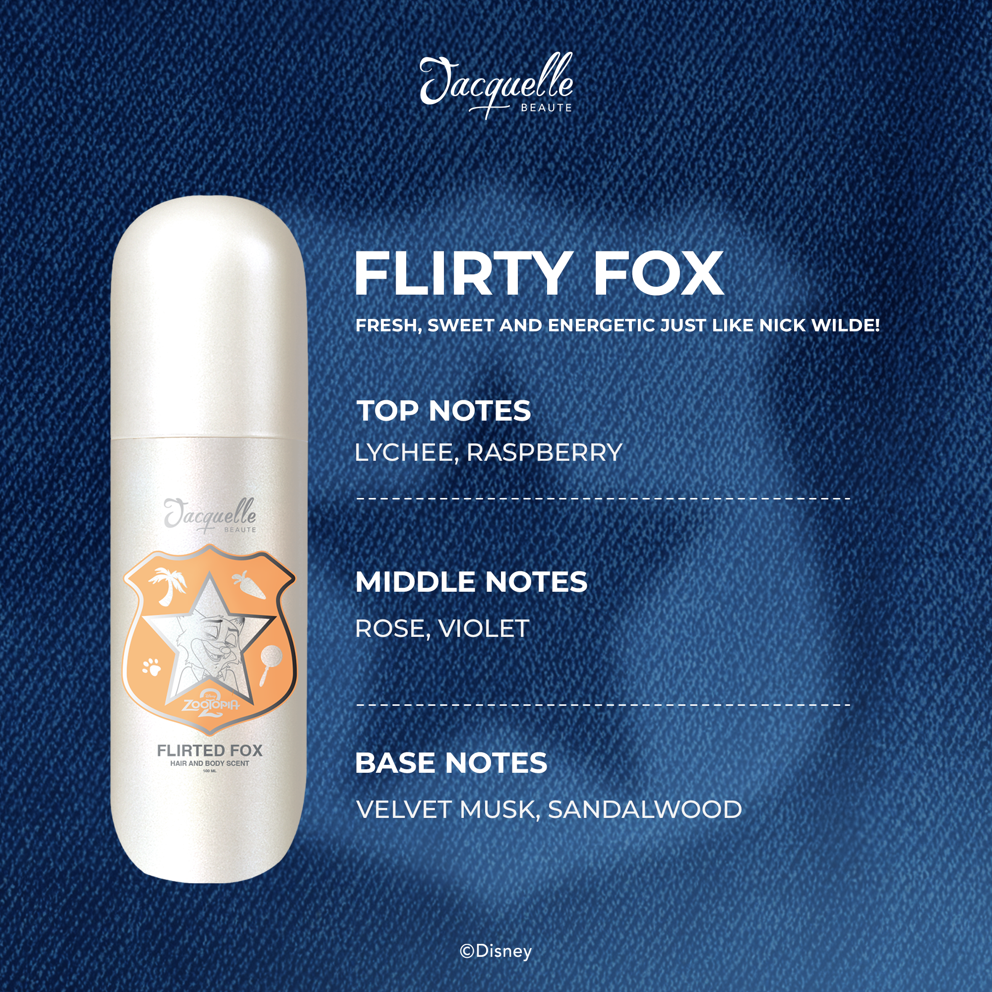 Jacquelle Hair and Body Scent - Zootopia Edition Parfum