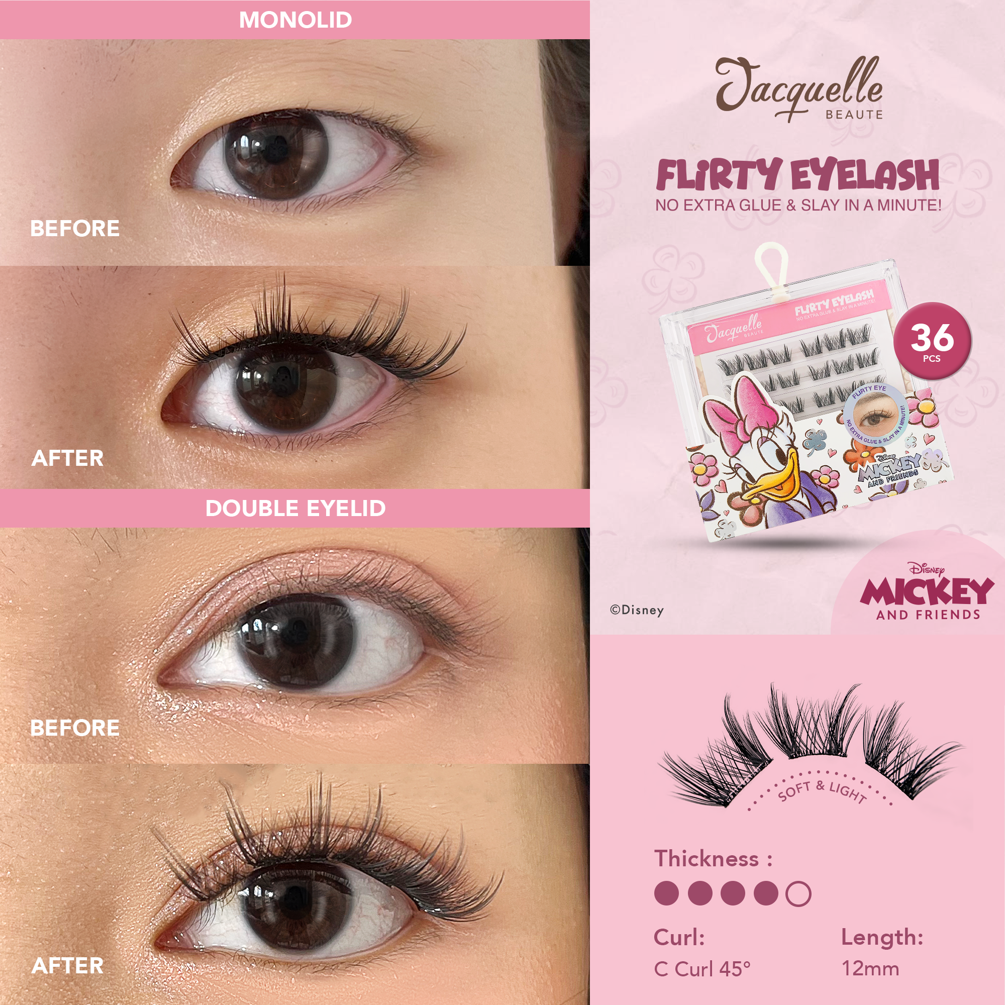 Jacquelle Magic Lash - Eyelash - Disney Animals & Fairy Edition Bulu Mata Eyelashes