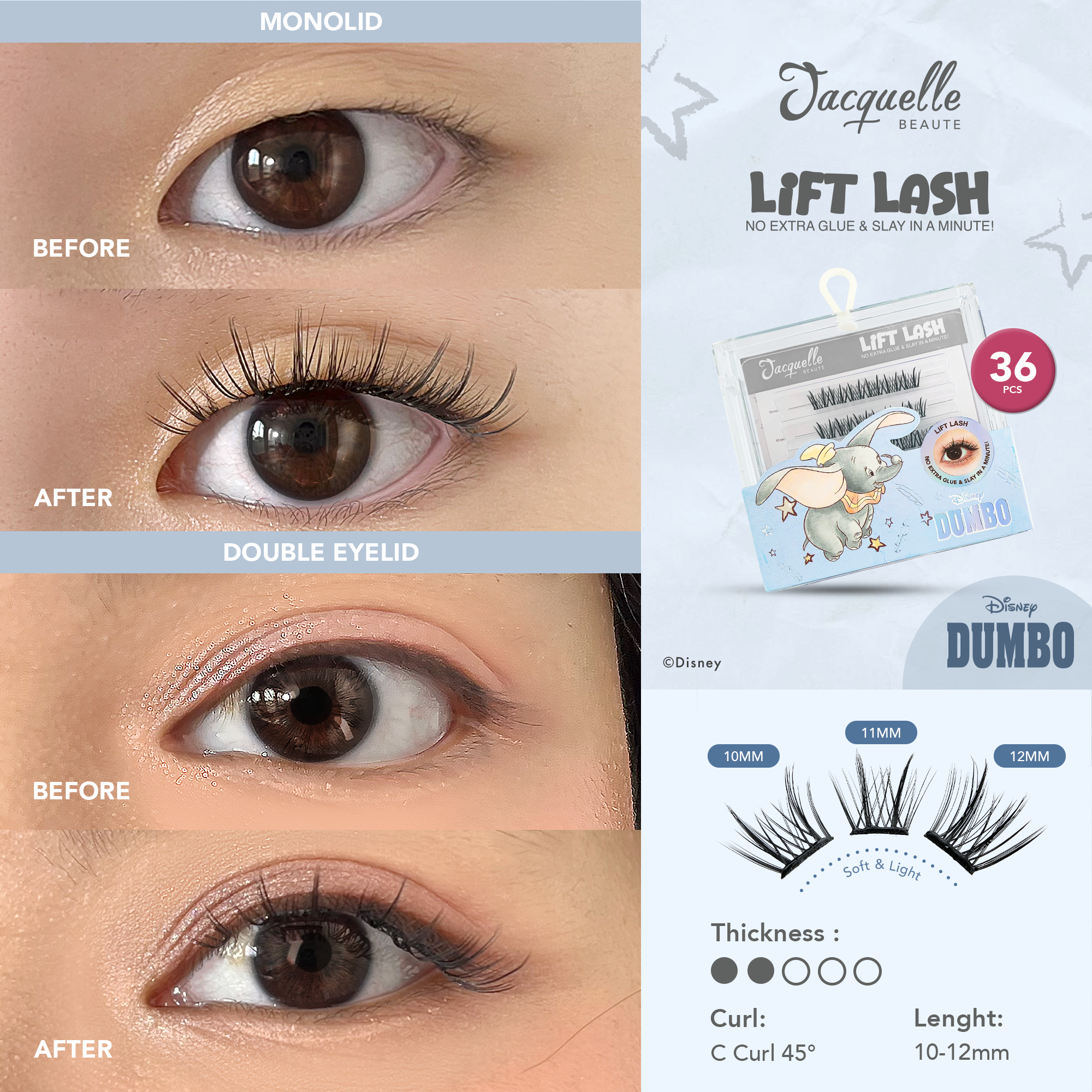 Jacquelle Magic Lash - Eyelash - Disney Animals & Fairy Edition Bulu Mata Eyelashes