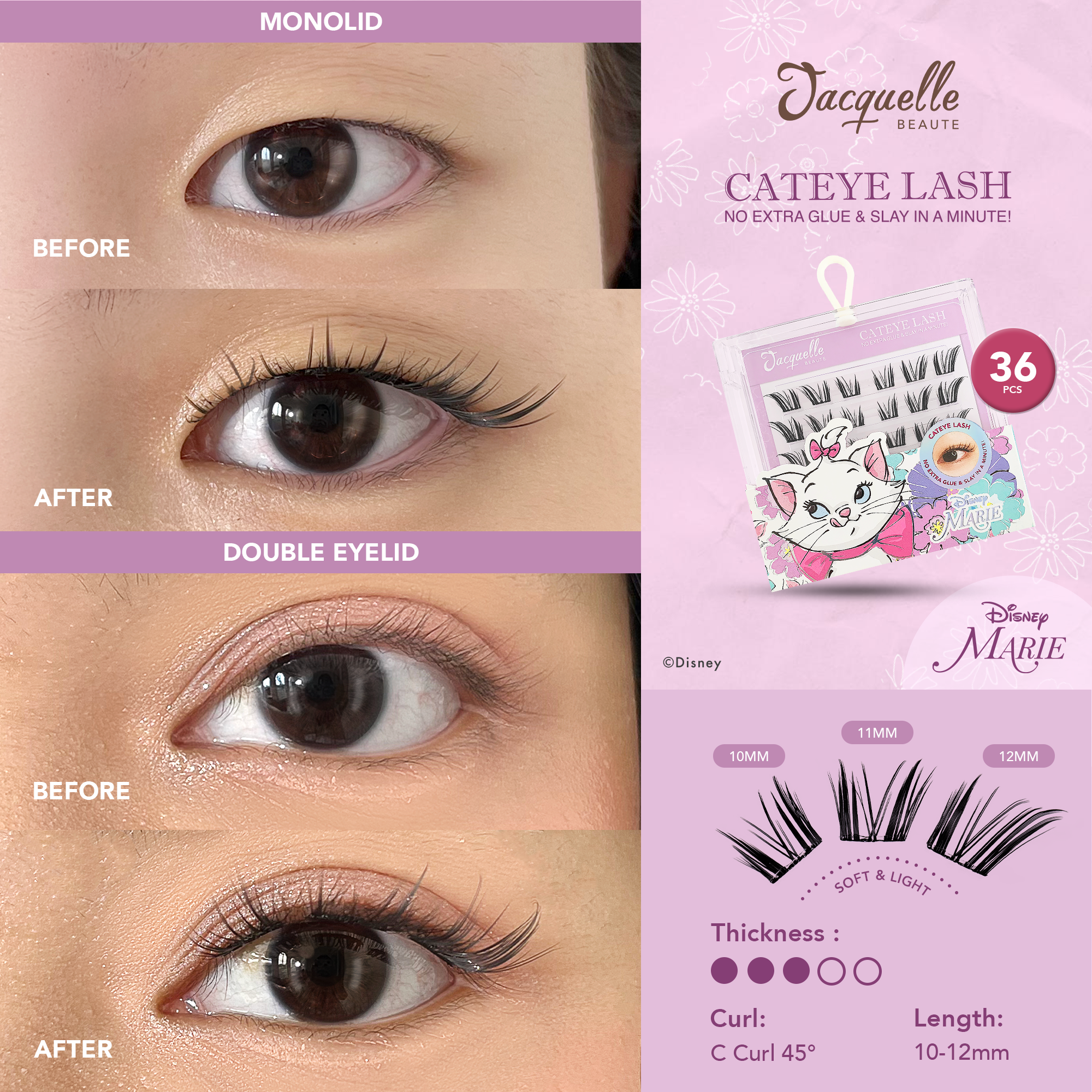 Jacquelle Magic Lash - Eyelash - Disney Animals & Fairy Edition Bulu Mata Eyelashes