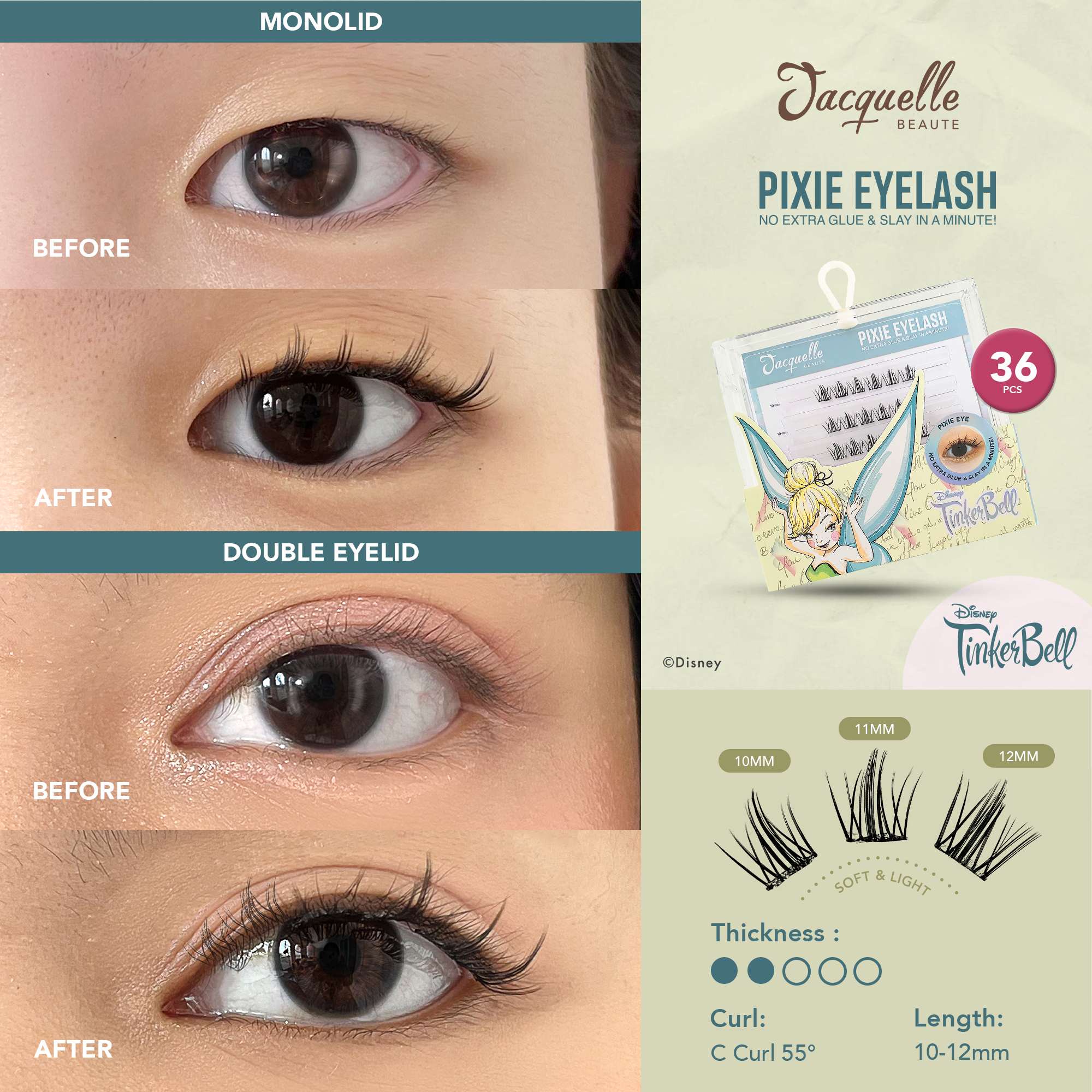 Jacquelle Magic Lash - Eyelash - Disney Animals & Fairy Edition Bulu Mata Eyelashes