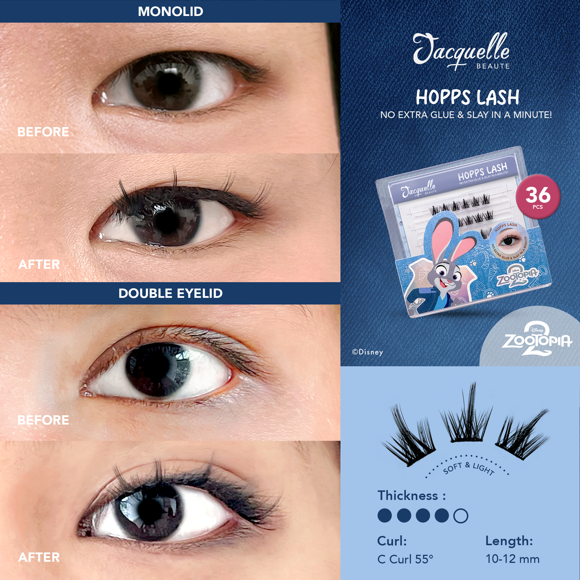 Jacquelle Wink Lash - Zootopia Edition