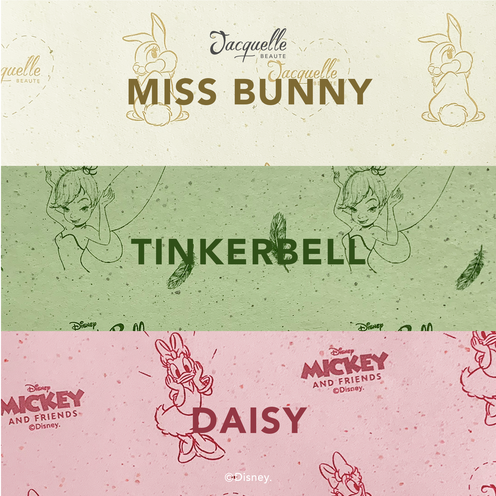 Jacquelle Oil Control Paper - Disney Animals & Fairy Edition - Kertas Minyak Wajah Isi 50 Lembar