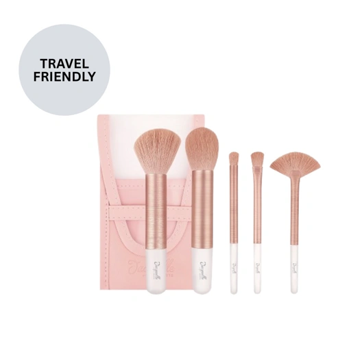 Image of Jacquelle Rose Golden Travel Brush Set