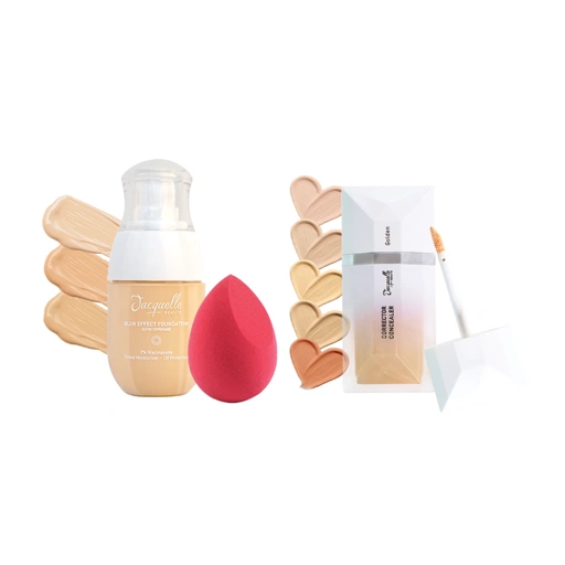 Image of Jacquelle Everyday Base Bundle - Bundle Blur Effect Foundation FREE Concealer