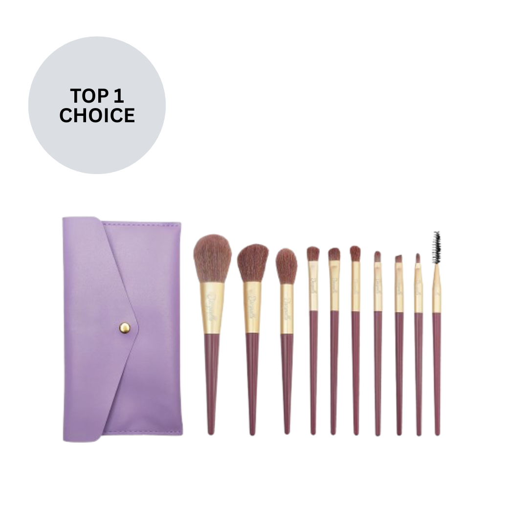 Jacquelle Complete Me! Brush Set - With Pouch