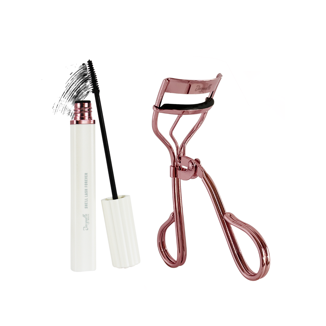 Jacquelle Bundle Hemat Eyelash Curler She'll Lash Mascara Shell - Eyelash Curler and Waterproof Mascara - Lengthen & Volumize