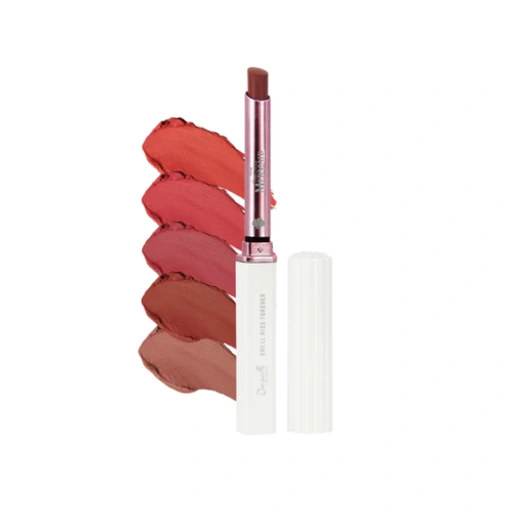 Image of Jacquelle She'll Kiss Creamy Lip Matte - Disney Princess Ariel Shell - Lipstick Tahan Lama Kerang