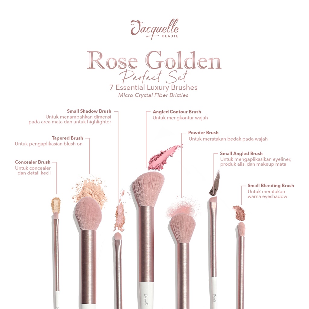 Jacquelle Rose Golden Perfect Brush Set 