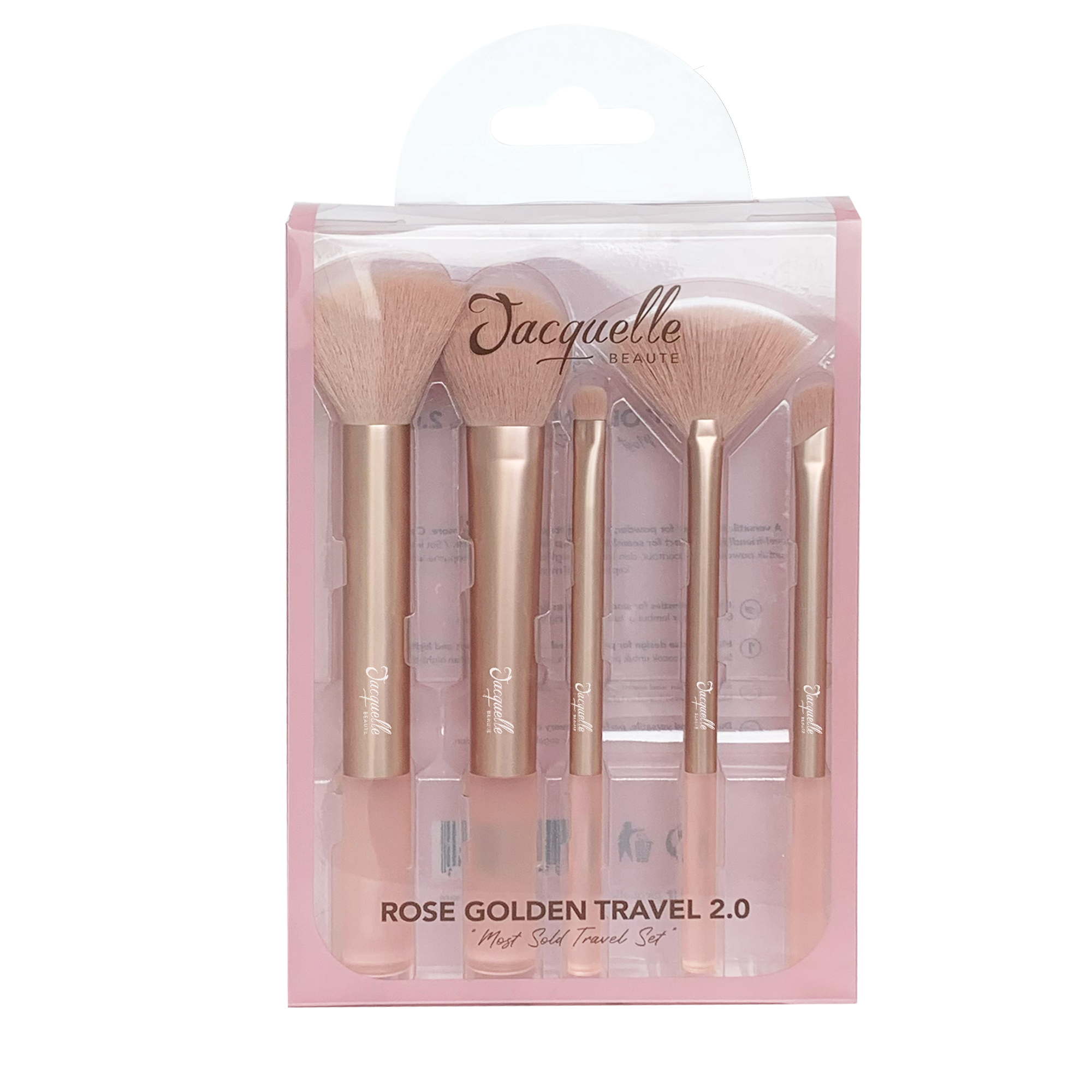 Jacquelle Rose Golden Travel 2.0 Brush Set