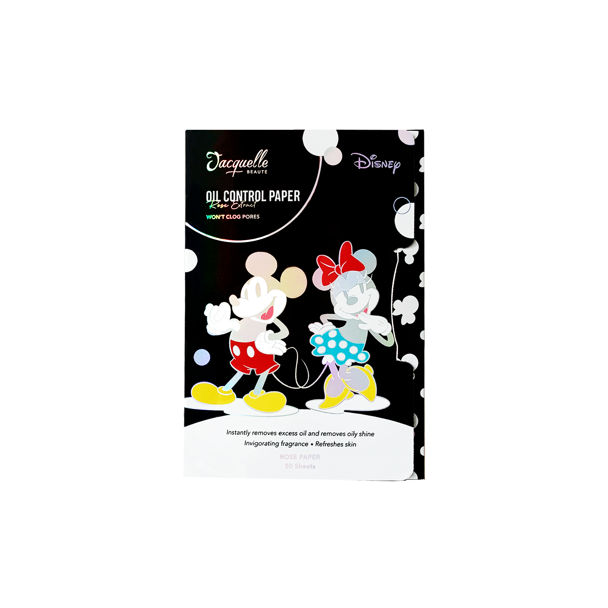 Jacquelle Oil Control Paper - Disney Mickey Minnie Edition - Kertas Minyak Wajah Isi 50 Lembar