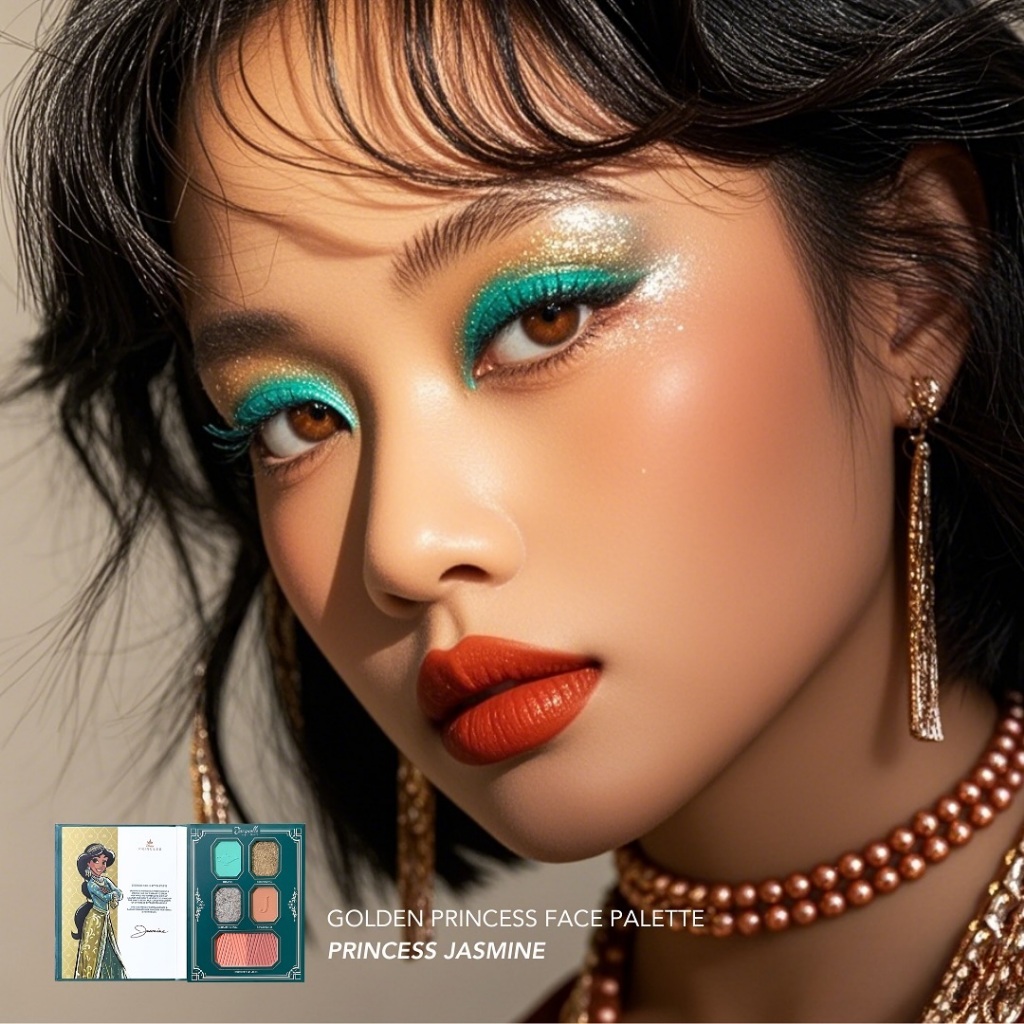 Jacquelle Face Palette - Disney Princess Edition - Jasmine, Aurora, Ariel 