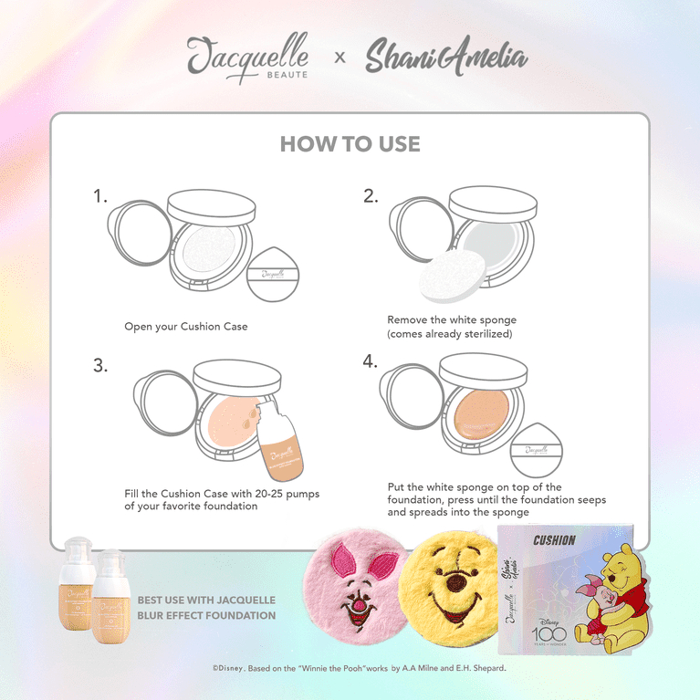 Jacquelle Cushion Case Special Collaboration with Shani Amelia - Disney Winnie The Pooh Edition