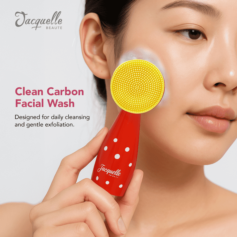 Jacquelle Clean Carbon Facial Brush - Disney Mickey Mouse Edition & Clean Pink 