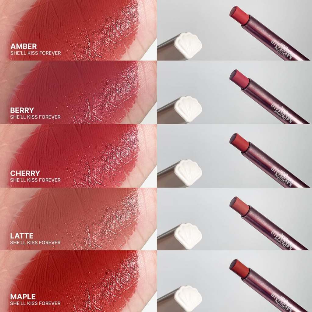 Jacquelle She'll Kiss Creamy Lipstick Matte - Disney Princess Ariel Edition