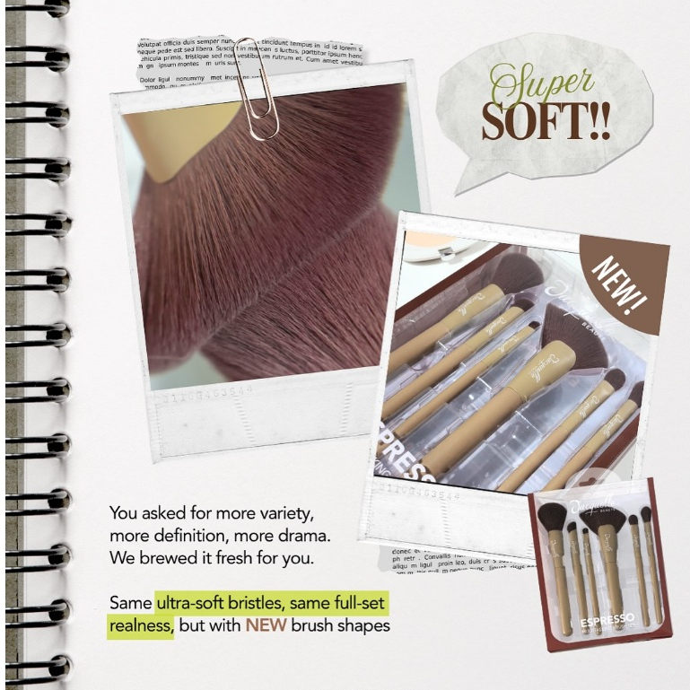 Jacquelle Espresso Multitasking Brush Set