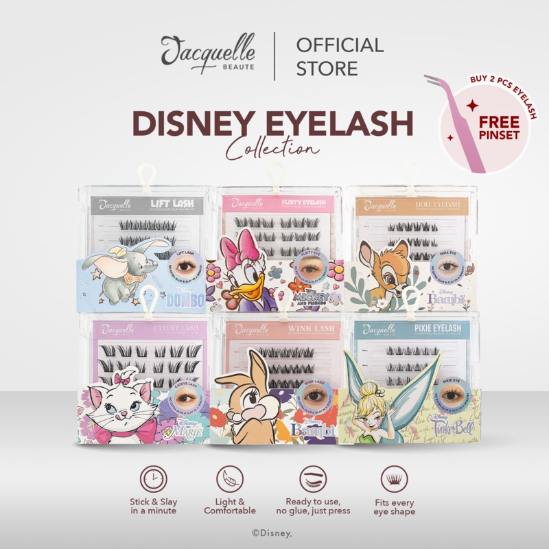 Jacquelle Bundle Magic Lash + Oil Control Paper Animal & Fairy Disney Edition - FREE Pinset
