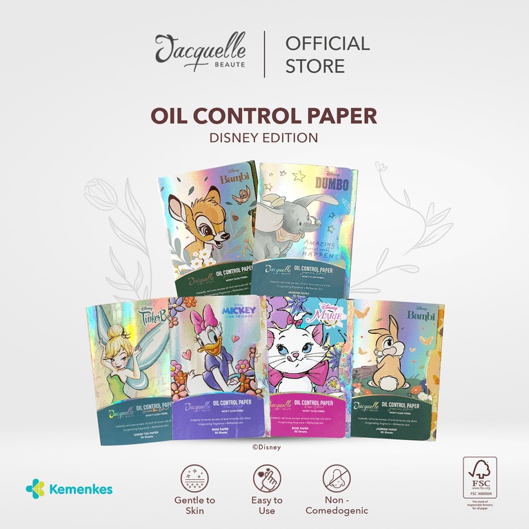 Jacquelle Bundle Magic Lash + Oil Control Paper Animal & Fairy Disney Edition - FREE Pinset