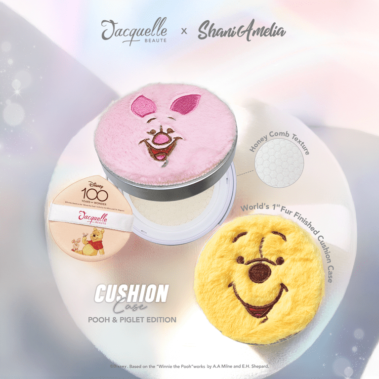 Jacquelle Cushion Case Special Collaboration with Shani Amelia - Disney Winnie The Pooh Edition