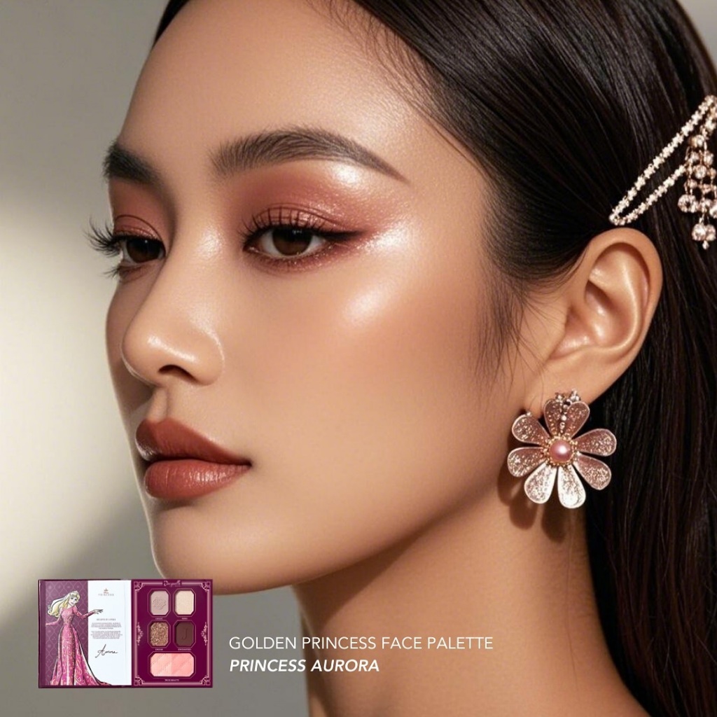 Jacquelle Face Palette - Disney Princess Edition - Jasmine, Aurora, Ariel 