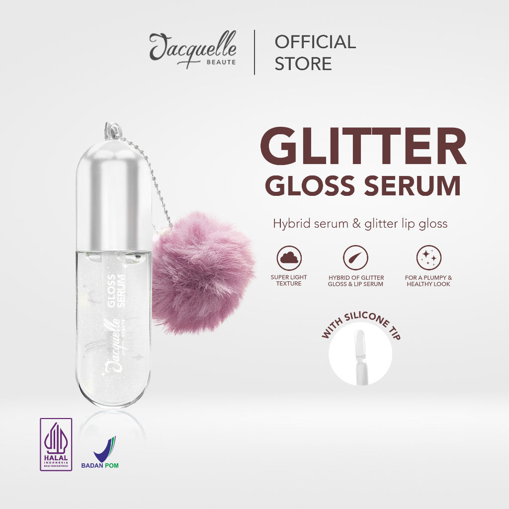 Jacquelle Lip Gloss Series : Magic Gloss Serum - Clear Gloss Serum - Tinted Gloss Serum - Glitter Gloss Serum