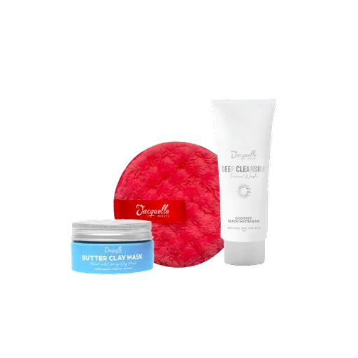 Image of Jacquelle Bundle Hemat Skincare Set - Facial Wash + Mask + Magic Wash