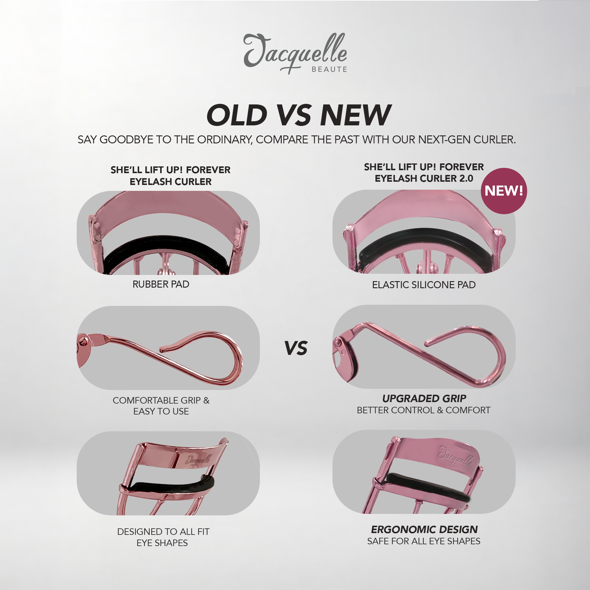Jacquelle She'll Lift Up! Forever Eyelash Curler 2.0 - Penjepit Bulu Mata