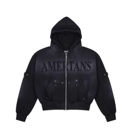 Amertanslook Shaheed Hoodie - Boxy Cut Black Unisex