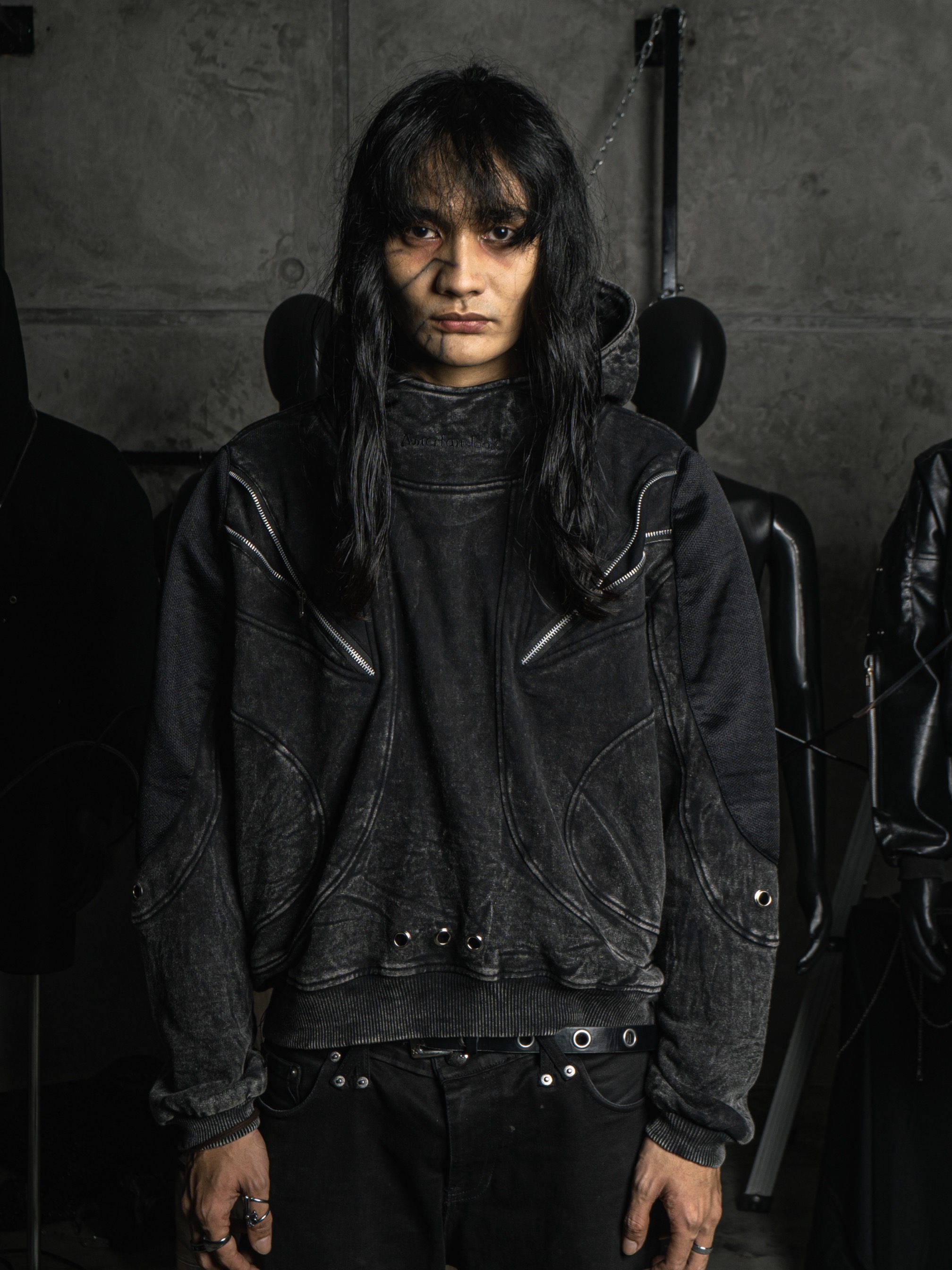 Copy of Amertanslook Signature Hoodie - Boxy Cut Black Unisex