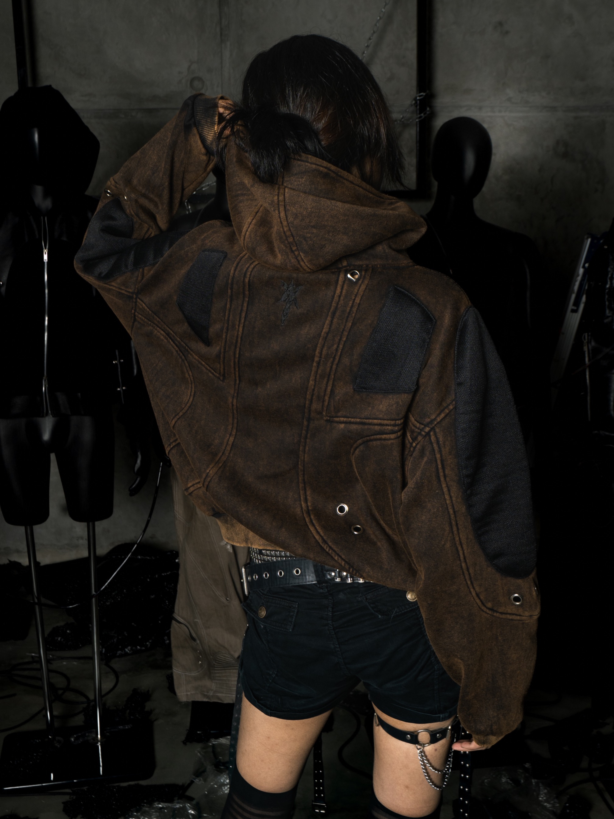 Amertanslook Signature Hoodie - Boxy Cut Brown Unisex