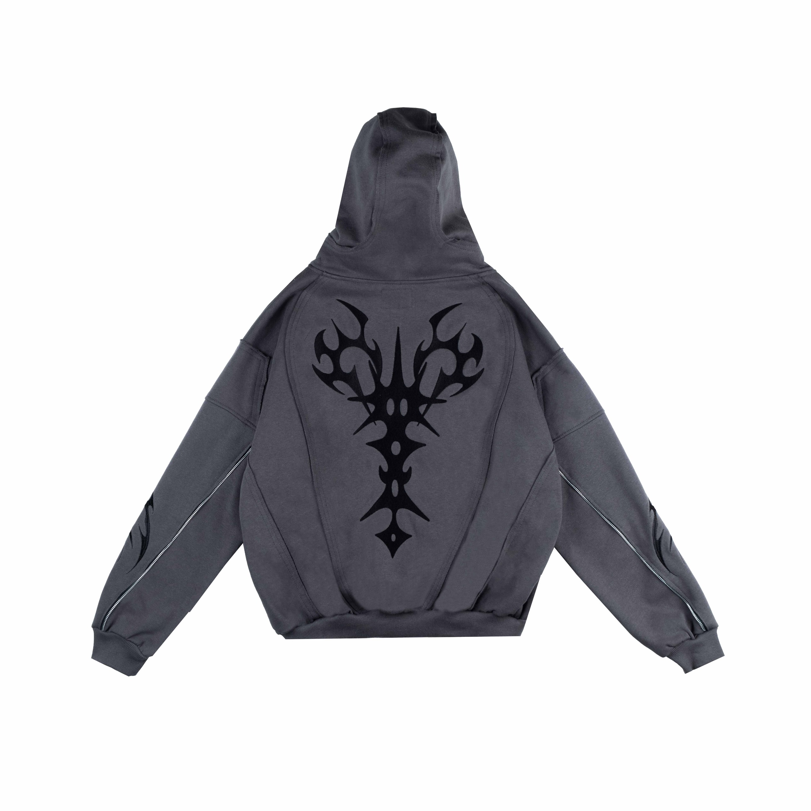 Amertanslook DamonHoodie - Boxy Cut GrayUnisex
