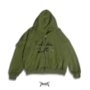 Hoodie double zipper tobat unisex -Amerta