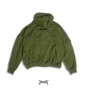 Hoodie double zipper tobat unisex -Amerta