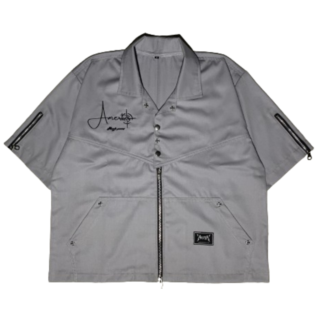 Workshirt Boxy Double Zipper Elits Unisex -Amerta