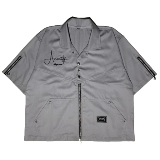 Image of Workshirt Boxy Double Zipper Elits Unisex -Amerta