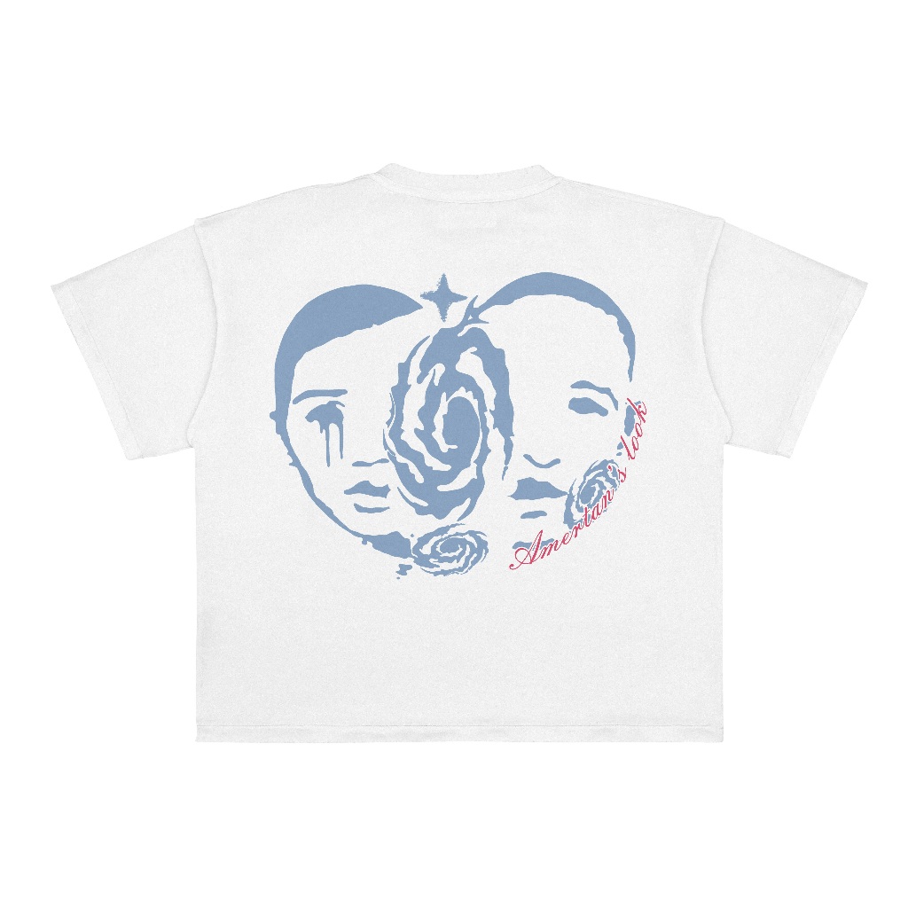 Amerta - Boxy Tees Unleash Unisex White