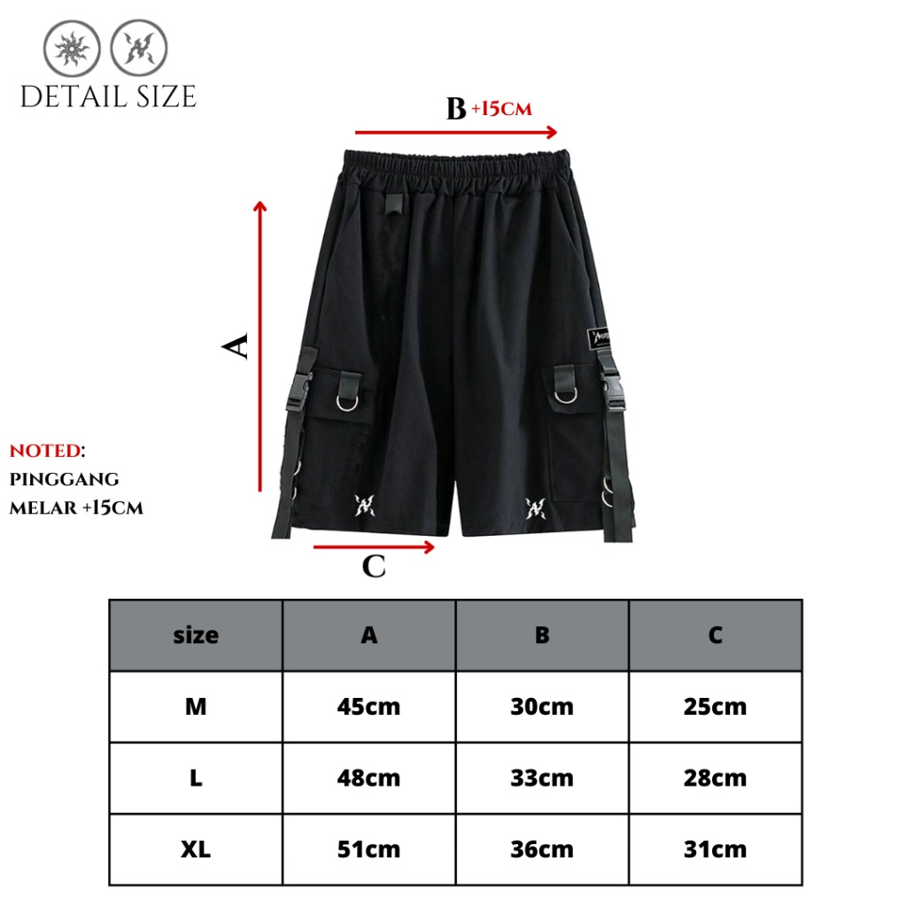 Celana Pendek | Short Cargo Pants | Unisex - Amertan's look