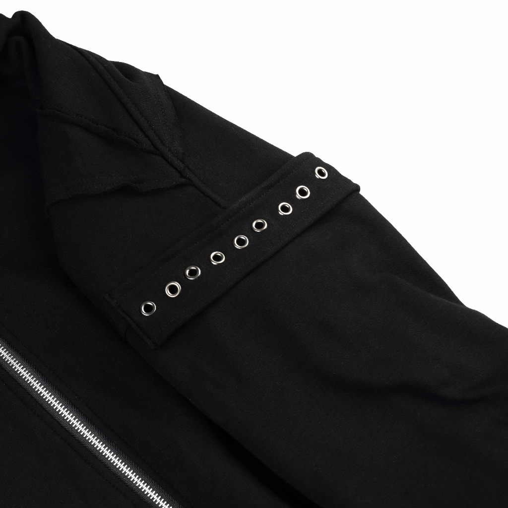 Amertanslook Fusion Hoodie - Boxy Cut Black Unisex