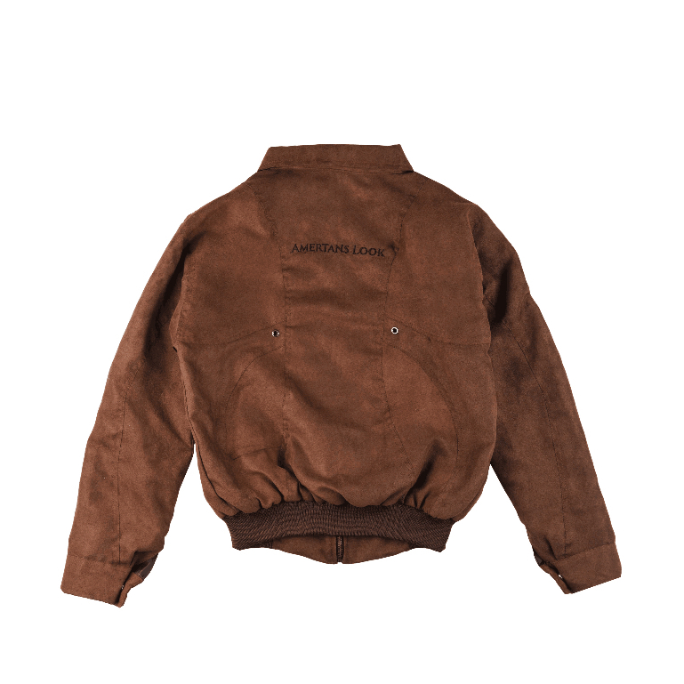 Amertanslook Twin riot  - Boxy fit brown Unisex