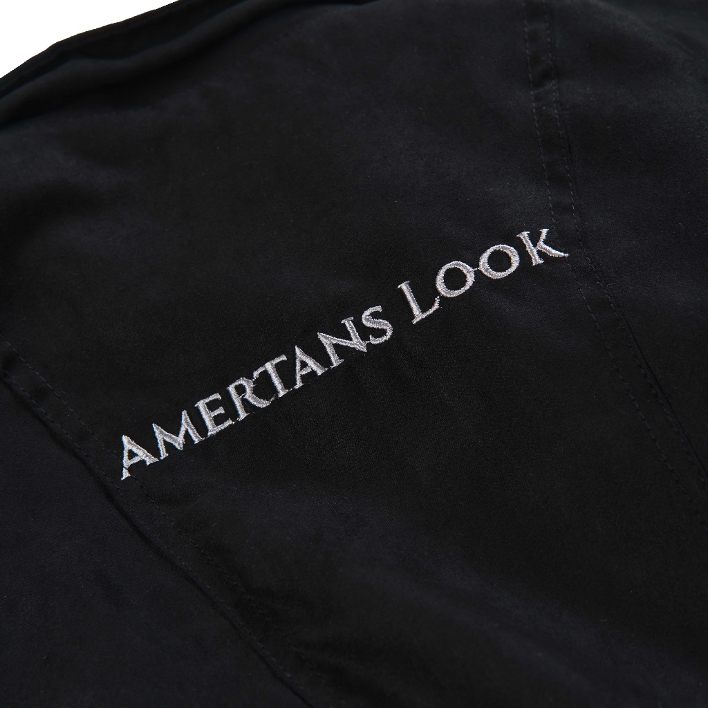 Amertanslook Twin riot - Boxy fit Black Unisex